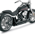 1986-2011 Vance & Hines Black Shortshots Staggered Exhaust System – 47221