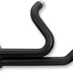 1995-2008 Black Power True Dual Header by S&S Cycle 1802-0250