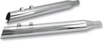 1995-up 3 1/2″ Power Tune Mufflers by S&S Cycle Slash-back (chrome) 1801-0461